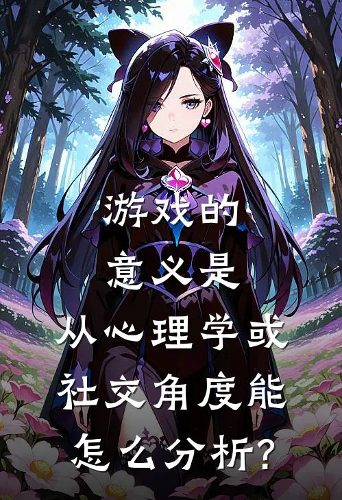 游戏的意义是,从心理学或社交角度能怎么分析?